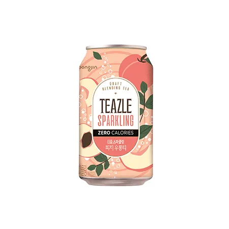 웅진식품 티즐스파클링(피치우롱티_캔_340ml 340g/EA)