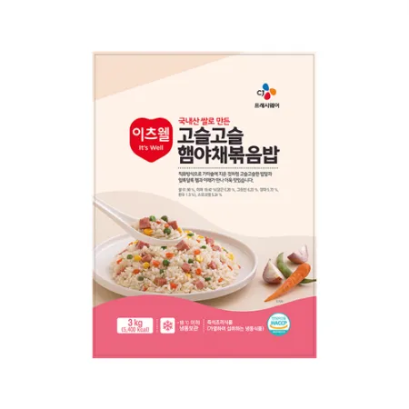 이츠웰 고슬고슬햄야채볶음밥(3Kg/EA) 볶음밥