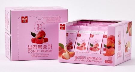 MDS 젤리블리(납작복숭아_60g*20개입_개별포장 1.2Kg/EA)