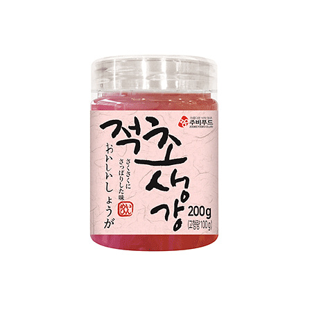 주비푸드 적초생강(병 200g/EA)  업소용 반찬
