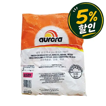 [5%쿠폰] AURORA 닭다리살( 2kg*6개입, 12Kg/BOX)