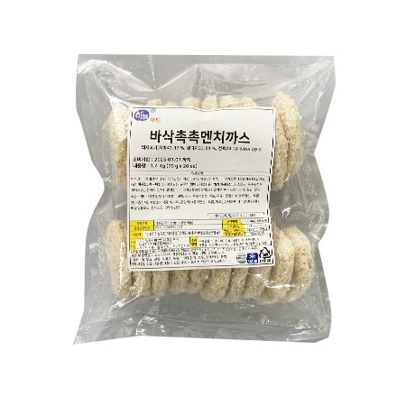 하늘푸드 바삭촉촉멘치까스(70g*20입 1.4Kg/EA)