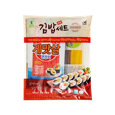 사조대림 김밥재료세트(만들기SET_10줄_5종 520g/EA)