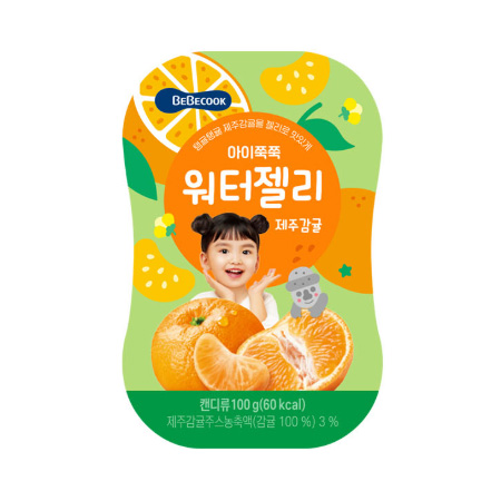 베베쿡 아이쭉쭉워터젤리(제주감귤_100ml 100g/EA)