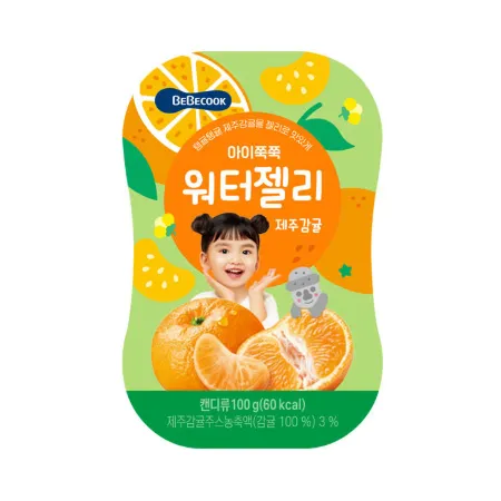 베베쿡 아이쭉쭉워터젤리(제주감귤_100ml 100g/EA)
