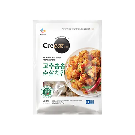 ★제당 초특가★ 크레잇 고추송송 순살 치킨(33±4개 2Kg/EA) 가라아게 이미지