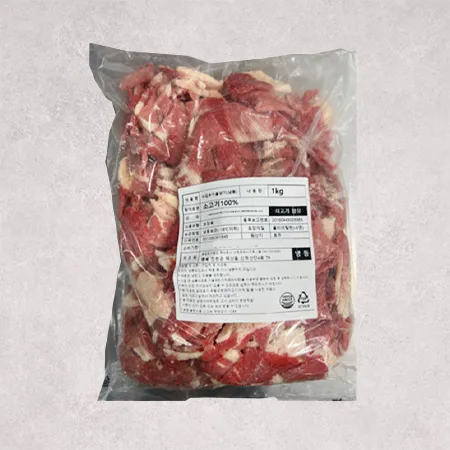 ♥정육특가♥ 소차돌양지(S등급 3*5*0.25cm 1kg/EA) 된장찌개용