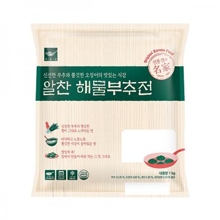 ♥튀김특가♥ 사옹원 알찬해물부추전(30g_34개입 1Kg/EA) 이미지
