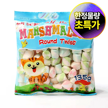 ★초특가★ [한정물량/반품불가] 멜로 머쉬멜로우 마시멜로우 (라운드 135g/EA) 두쫀쿠 두바이 쫀득 쿠키