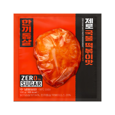 한끼통살제로 닭가슴살(국물떡볶이맛 100g/EA)