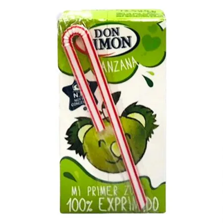 돈시몬 착즙사과주스(125ml_빨대포함 125g/EA)x40 이미지