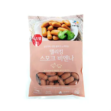 이츠웰 델리킹스모크 비엔나 소시지(1Kg/EA) 소세지 [원산지: 상세설명참조]