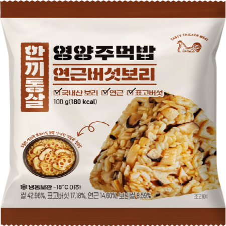 한끼통살 영양주먹밥(연근버섯보리 100g/EA)
