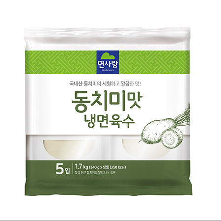 면사랑 냉면육수(동치미맛_340g*5입 1.7Kg/EA)