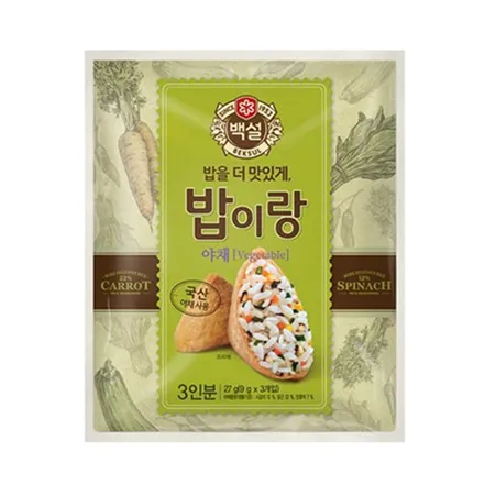 백설 밥이랑(야채_9g*3입 27g/EA)