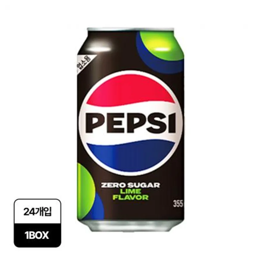 ♥첫구매♥펩시 콜라(355ml_제로슈거_라임 업소용 355g/EA) 이미지