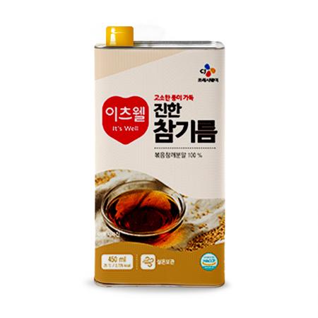 이츠웰 참기름(캔_450ml 450g/EA)