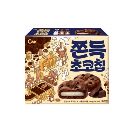 청우식품 쫀득초코칩(240g/EA)