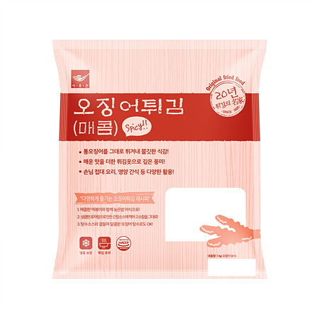 ♥튀김특가♥ 사옹원 매콤오징어튀김(1Kg/EA) 이미지