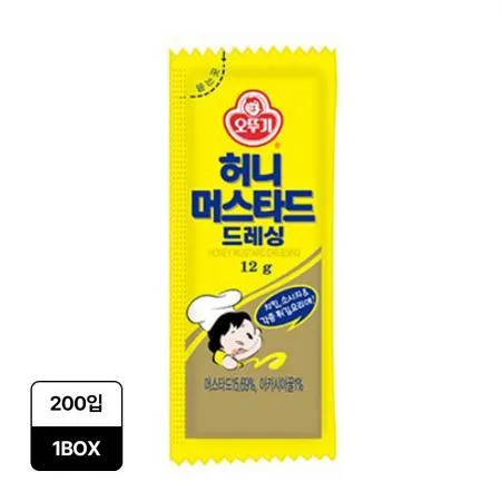 오뚜기 허니머스타드드레싱(12g*200EA/BOX) 소스