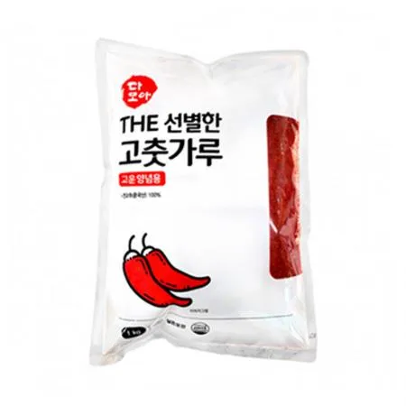 다모아 고춧가루 1Kg (양념용,한식용,보통,중간굵기) The선별한 고추가루 중국산