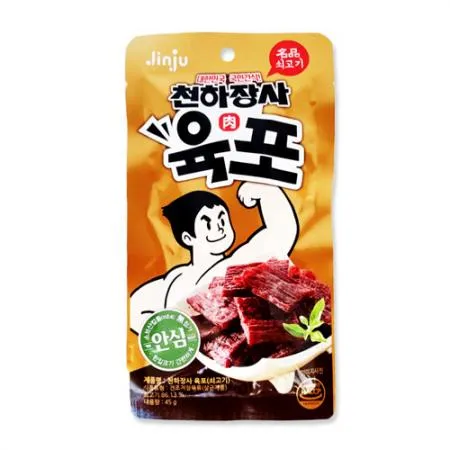 천하장사 육포(쇠고기 45g/EA) 소고기육포 [원산지: 상세설명참조]