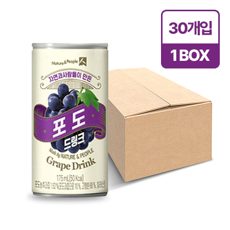자연과사람들 포도드링크(캔_175ml*30입 5.25Kg/BOX)