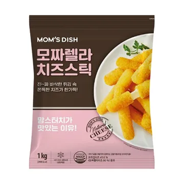 맘스터치 모짜렐라치즈스틱(25g*40-45개입 1Kg/EA) 사이드 메뉴