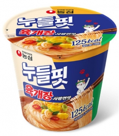 농심 누들핏육개장(사발면맛 36g/EA)