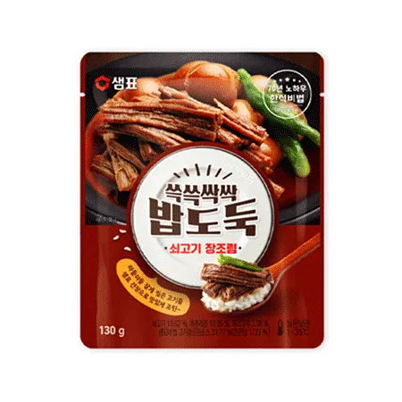 샘표 쇠고기장조림(쓱쓱싹싹밥도둑 130g/EA) 소고기장조림  업소용 반찬