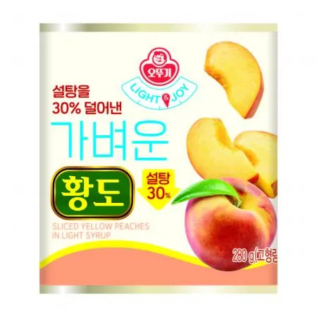 오뚜기_LIGHT&JOY 가벼운황도(캔 280g/EA)