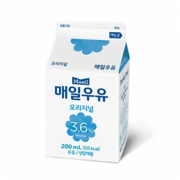 매일유업 흰우유(카톤_200ML/EA) 우유