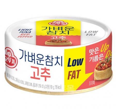 오뚜기_LIGHT&JOY 가벼운참치고추(캔 135g/EA)