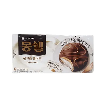 롯데제과 몽쉘크림케이크(6개입 204g/EA)