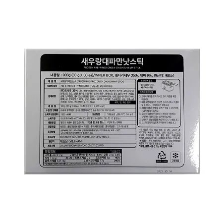 새우랑대파만낫스틱(30g*30입 900g/EA)