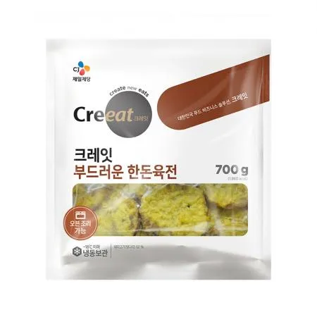 ★제당 초특가★ 크레잇 부드러운한돈육전(20개±2개_new 700g/EA) 육전 한돈육전