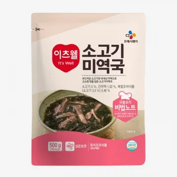 이츠웰 소고기미역국(레토르트 500g/EA)