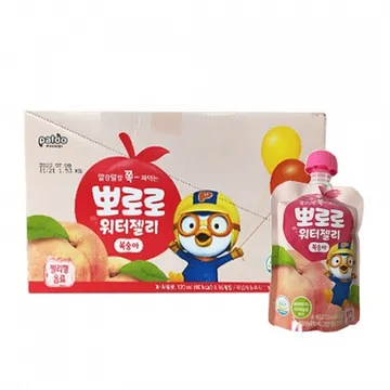 뽀로로 워터젤리(120ml_복숭아 120g/EA)x10