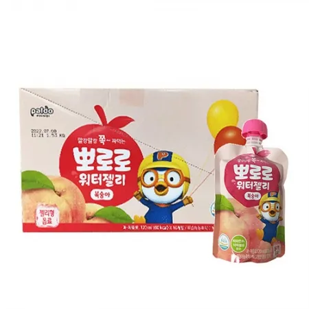 뽀로로 워터젤리(120ml_복숭아 120g/EA)x10