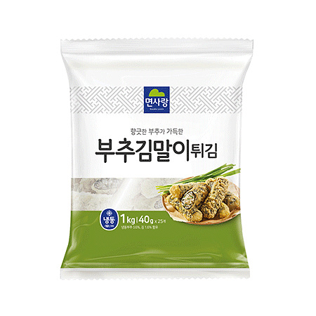 면사랑 부추김말이튀김(40g*25입 1Kg/EA)