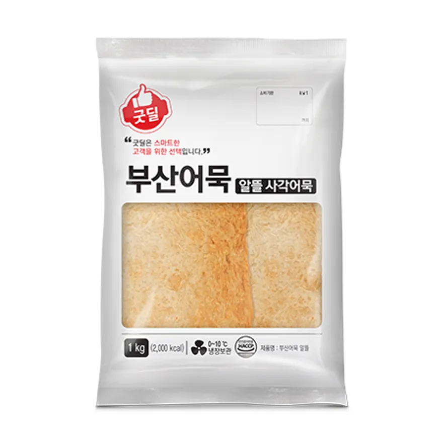 굿딜_엄선 부산알뜰사각어묵(NEW_60±3g*17±2입 1Kg/EA) 이미지