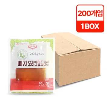 롯데푸드 오리엔탈드레싱(베지_30g*200입 6Kg/BOX) 소스