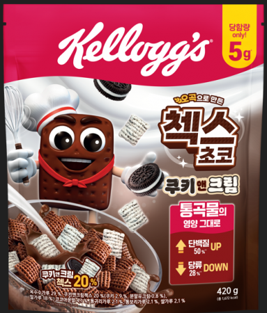 켈로그 오곡초코첵스쿠키앤크림(420g/EA)