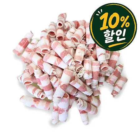 ♥정육특가♥소삼겹양지(1.6mm, 대패돌돌말이, 미국산, 냉동 1Kg/EA) 짬뽕용