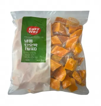 EasyWay냉동단호박(2~4cm절단_다이스_탈피 1Kg/EA)