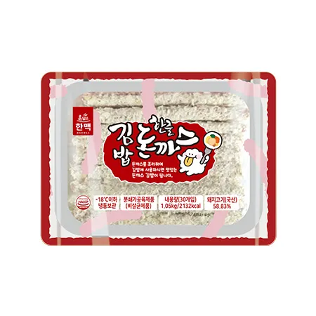 한맥 돈까스(35±2g*28±2개입 김밥용 1Kg/EA)