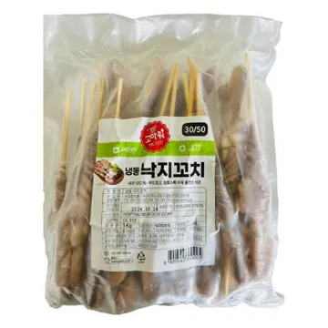JH 낙지꼬치(소_30~50g/미_23-25미/팩 1Kg/EA)