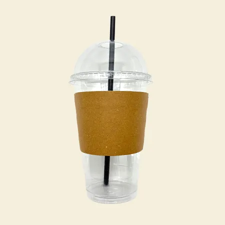 ★초특가★ 올인원 아이스컵 패키지 세트 100SET (92파이_16온스, 돔리드, 컵홀더, 스트로우) 500ml 이미지