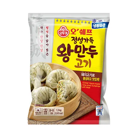 오쉐프 정성가득왕만두(고기 1.3Kg/EA)