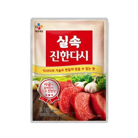 CJ제일제당 쇠고기진한다시(실속 2Kg/EA) 소고기 진한다시 실속다시